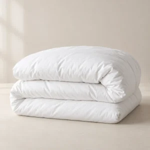 Plain white duvet — AI-generated product illustration