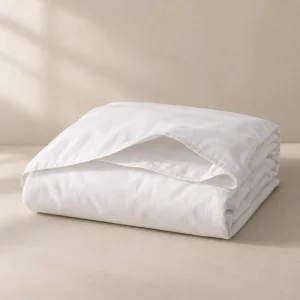 Plain white duvet cover — AI-generated product illustration