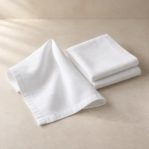 Plain white napkin — AI-generated product illustration